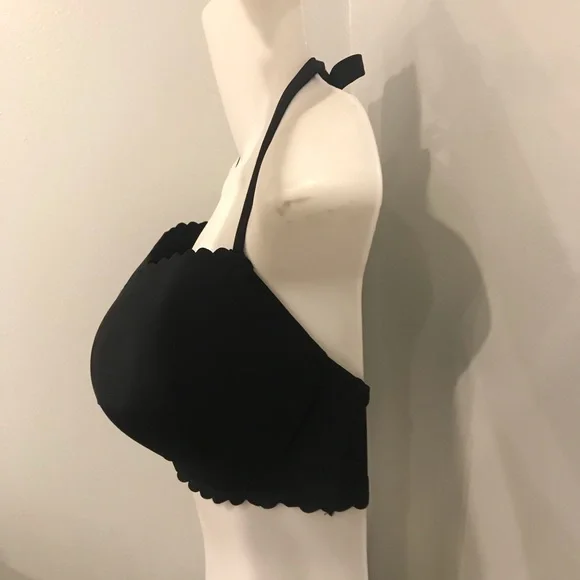 Victoria's Secret Black Scalloped Bikini Top - Picture 2 of 7